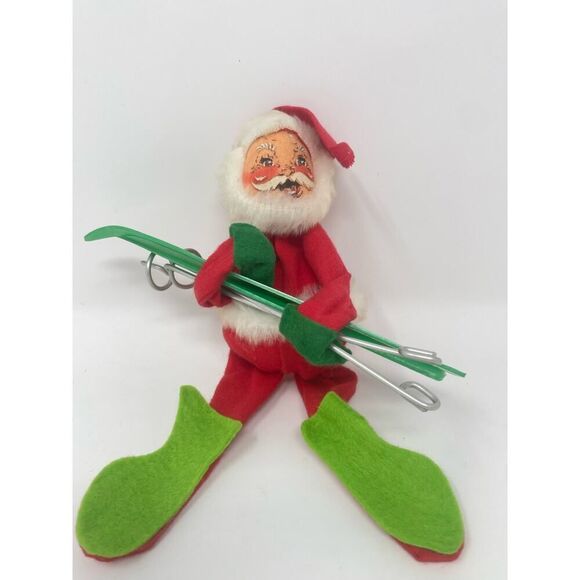 Vintage 1971 Annalee Santa Skier Doll Rare - Picture 1 of 7